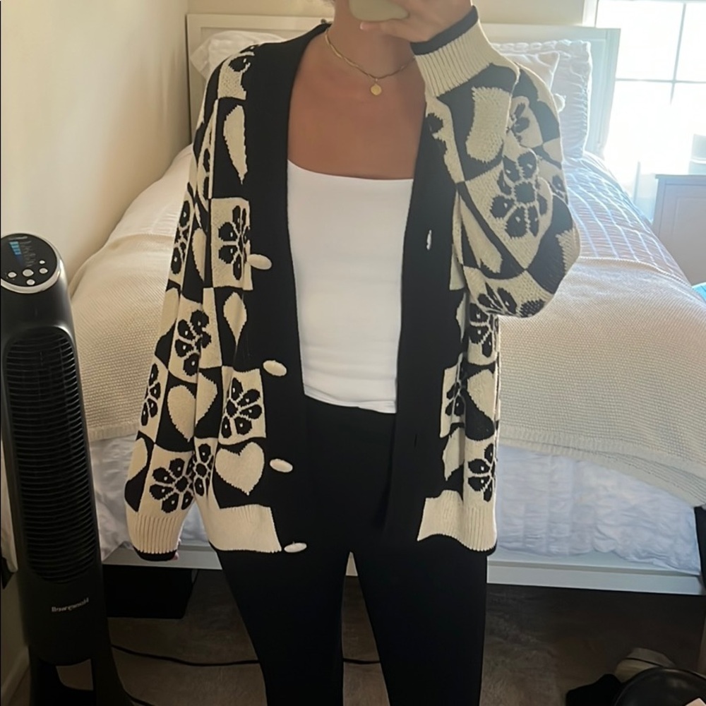 Zara Print Cardigan
